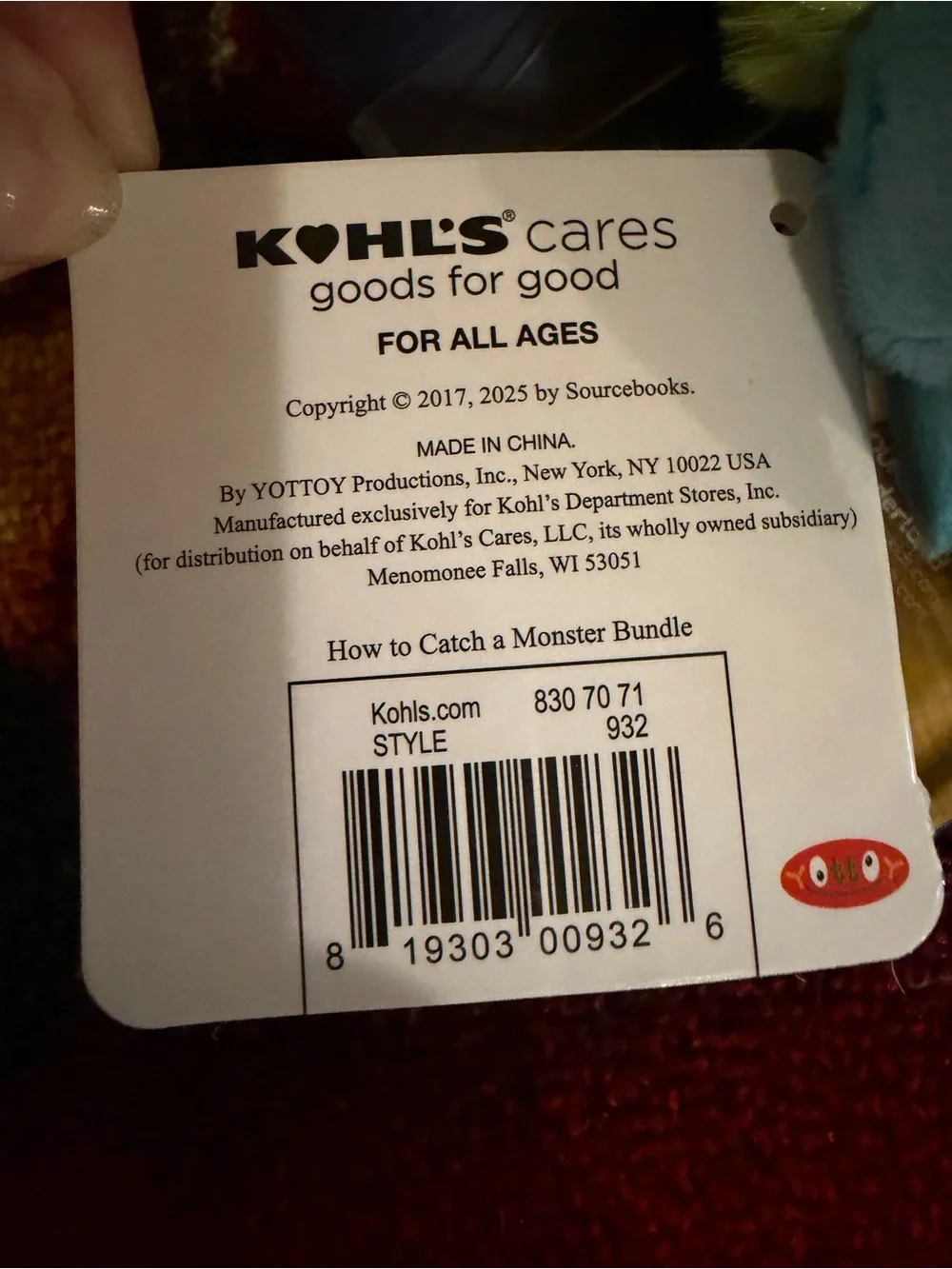 NEW How to Catch a Monster Halloween Book and Plush Bundle by Kohl's